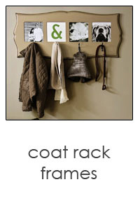 coat rack photo frame in a variety in colors and styles