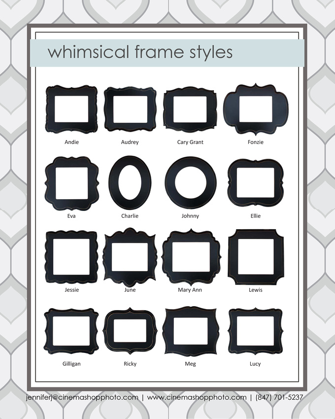 Whimsical Frame Styles by Organic Bloom