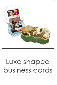 custom shaped luxe cards designed just for you