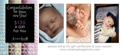 Newborn Baby Boy Gift Certificate