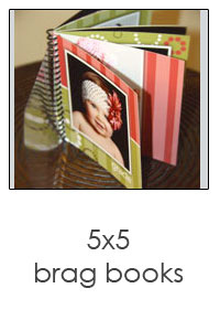 5x5 spiral bound brag book